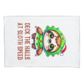 Grappige kerst luiaard kerstboom Cartoon Kussensloop (Voorkant)