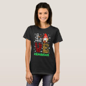 Grappige Kerst Luipaard Geruit LIEFDE Architect Ka T-shirt (Voorkant volledig)