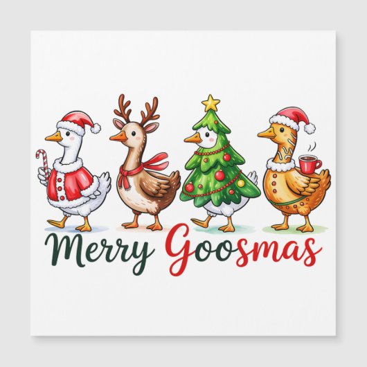 Grappige Kerst Malle Gans (Voorkant)