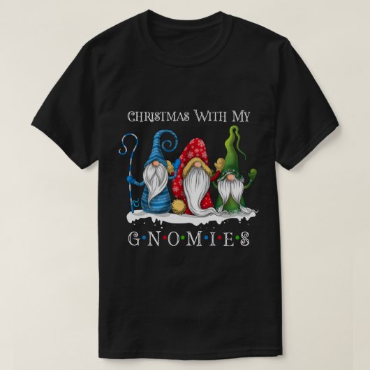Grappige kerst met mijn Gnomies Xmas T-shirt (Design voorkant)