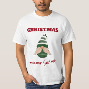 Grappige kerst "met mijn gnoom" gnoom T-shirt