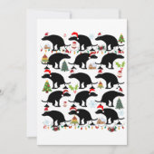 Grappige kerst met poepende honden feestdagenkaart (Voorkant)