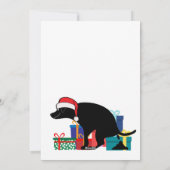 Grappige kerst met poepende honden feestdagenkaart (Achterkant)