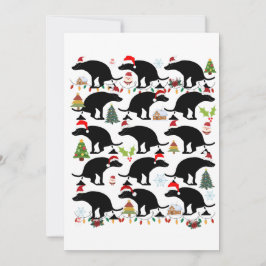 Grappige kerst met poepende honden feestdagenkaart