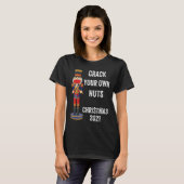 Grappige Kerst Notenkraker Met Mondkapje T-shirt (Voorkant volledig)