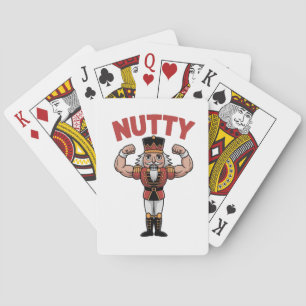 Grappige Kerst Notenkraker Noten Natuurlijke Fitne Pokerkaarten