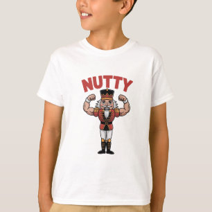 Grappige Kerst Notenkraker Noten Natuurlijke Fitne T-shirt