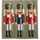 Grappige kerst notenkrakers Speelgoed soldaten Douchegordijn (Voorkant)