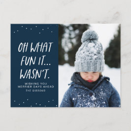 Grappige kerst oh wat leuk was het niet marine feestdagenkaart