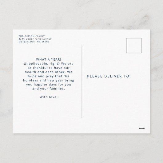 Grappige kerst oh wat leuk was het niet marine feestdagenkaart (Achterkant)