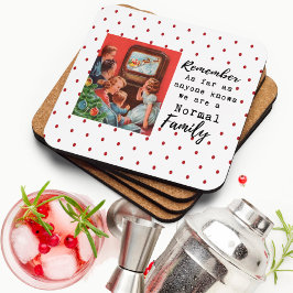 Grappige Kerst Onderzetter Retro Beste Vriend Norm