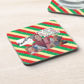Grappige Kerst Onderzetter Retro Beste Vriendin Ou (Linkerzijde)