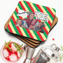 Grappige Kerst Onderzetter Retro Beste Vriendin Ou
