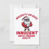 Grappige Kerst Ondeugend of Nice - Bewijs het! Kaart (Voorkant)