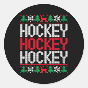 Grappige Kerst Ornamente Horrelijke Kerst Trui Hoc Ronde Sticker