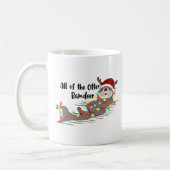Grappige kerst otter koffiemok (Links)