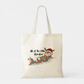 Grappige kerst otter tote bag (Achterkant)