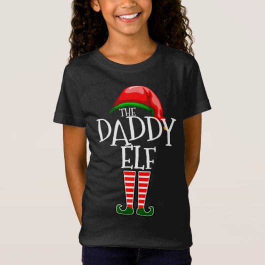 Grappige kerst papa elf matching t-shirt (Voorkant)