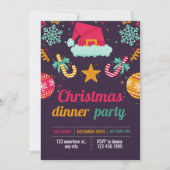 Grappige Kerst Party uitnodiging (Voorkant)