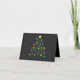 Grappige kerst Paw Tree Puppy Paws GIft
