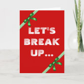 Grappige kerst peperkoek Cookie Joke Feestdagen Kaart (Voorkant)