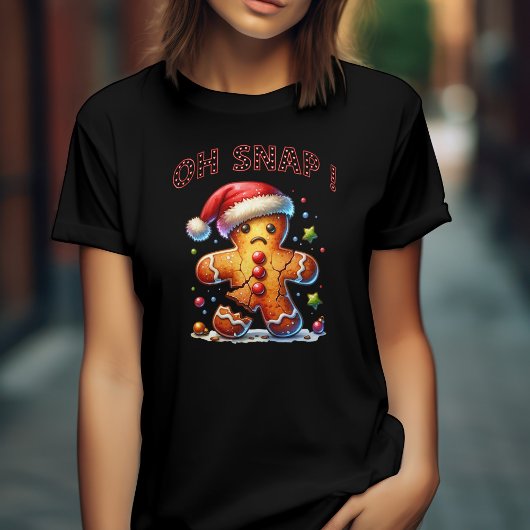 Grappige kerst peperkoek man oh snap t-shirt