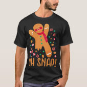 Grappige kerst peperkoek Oh Snap! T-shirt (Voorkant)