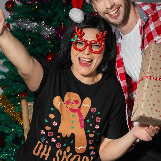 Grappige kerst peperkoek Oh Snap! T-shirt