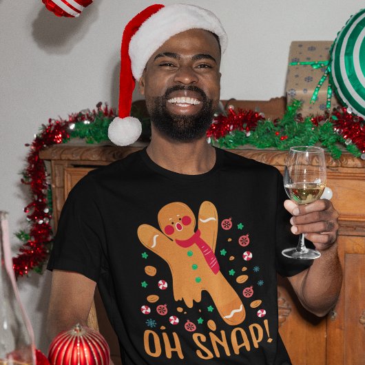 Grappige kerst peperkoek Oh Snap! T-shirt