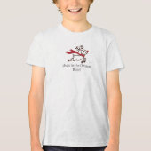 Grappige Kerst Persoonlijke Familie Tri-Blend Shirt (Voorkant)