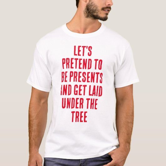 Grappige kerst pick-up lijn t-shirt (Voorkant)