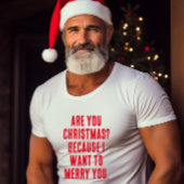 Grappige kerst pick-up lijn t-shirt