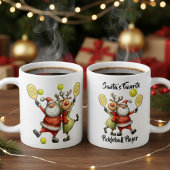 Grappige kerst pickleball koffiemok