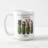 Grappige Kerst Pickles Familienaam Koffiemok (Links)