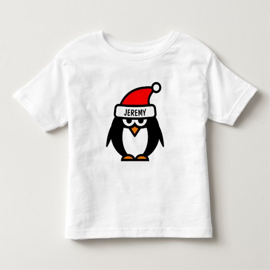 Grappige kerst pinguïn cartoon | Kinder T-shirten Shirts (Voorkant)