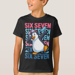 Grappige Kerst Pinguïn Dabbing Xmas Dab Zes Zeven T-shirt