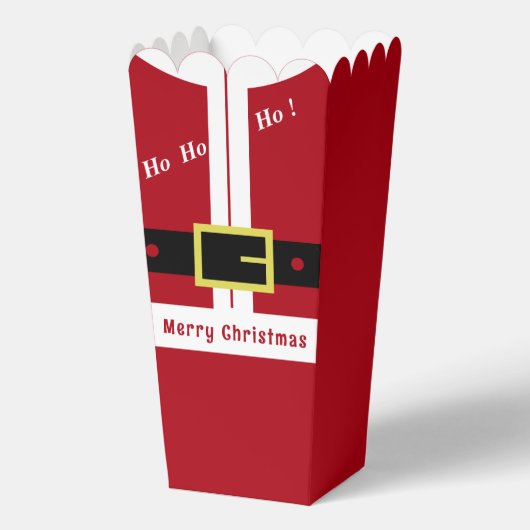 Grappige Kerst Popcorn Box Santa Gift Bedankdoosjes (Voorkant)
