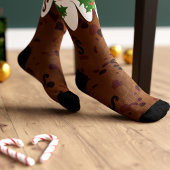 Grappige Kerst-Pudding Aangepaste Kousen voor de F Sokken