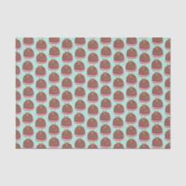 Grappige kerst pudding vakantie tissuepapier