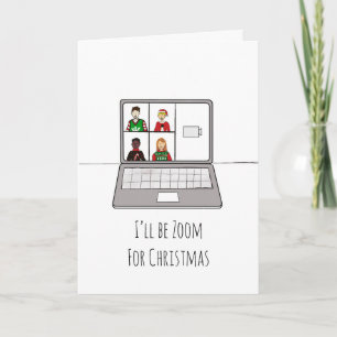 Grappige Kerst Quarantaine Sociale Afstand Kaart