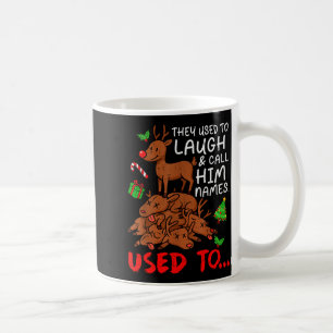 Grappige Kerst Reindeer Ze Gebruikten Te Lachen &a Koffiemok