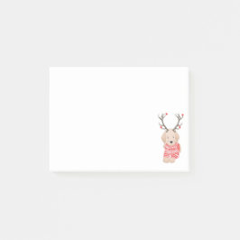 Grappige Kerst Rendier Goud Retriever Puppy Post-it® Notes