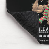 Grappige Kerst Rendier Gym Workout Jingle All Th Muismat (Hoek)