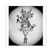 Grappige kerst rendier stempel (Afrduk)