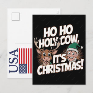 Grappige Kerst Rendieren VS 250 Jaar Patriotisch Feestdagenkaart