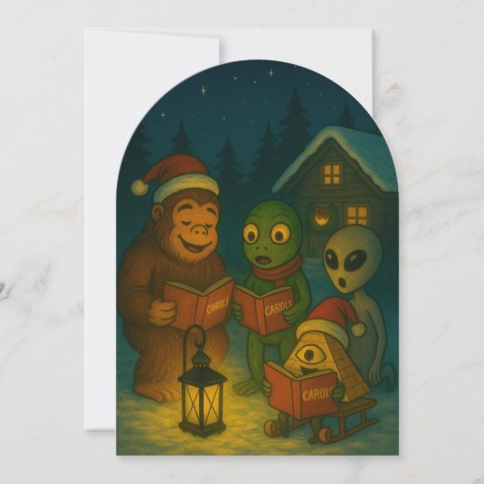 Grappige kerst samenzwering kerstkaart (Voorkant)