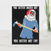 GRAPPIGE KERST SANTA KAART (Voorkant)