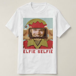 Grappige kerst selfie t-shirt
