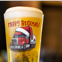 Grappige Kerst Semi Transport Truck Truckmas