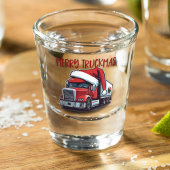Grappige Kerst Semi Transport Truck Truckmas Shot Glas